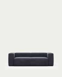 Blok 3 seater sofa in blue, 240 cm FR