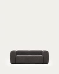Blok 2 seater sofa in grey, 210 cm FR
