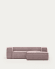 2θ καναπές Blok με ανάκλινδρο δεξιά, χοντρό κοτλέ, ροζ, 240εκ