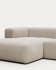 Blok 2 seater sofa with left-hand chaise longue in beige, 240 cm