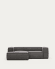 2θ καναπές Blok με ανάκλινδρο αριστερά, χοντρό κοτλέ, γκρι, 240εκ