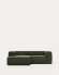 2θ καναπές Blok με ανάκλινδρο αριστερά, χοντρό κοτλέ, πράσινο, 240εκ