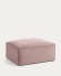 Blok footstool in pink corduroy, 90 x 70 cm