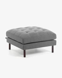 Dark grey Debra footstool 80 x 80 cm