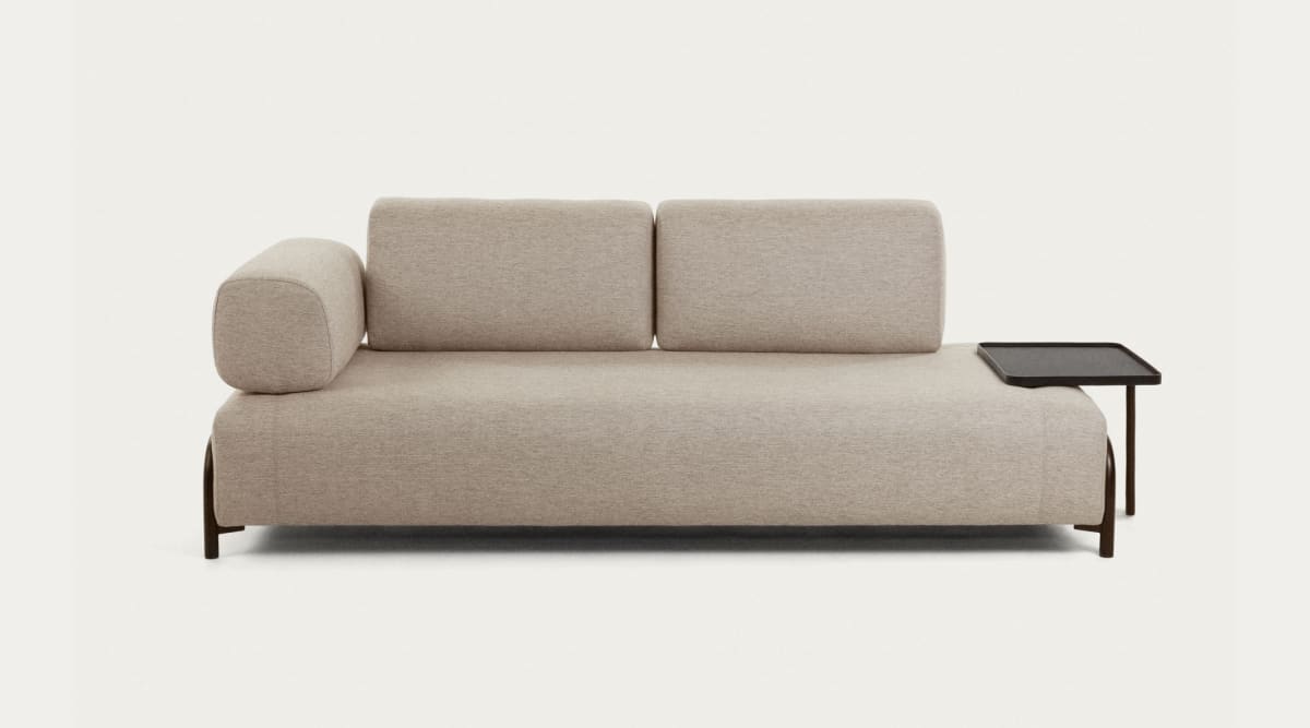 Sofa Light Home Compo 3 asientos con bandeja