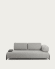 Compo 3-Sitzer Sofa hellgrau mit kleinem Tablett 232 cm