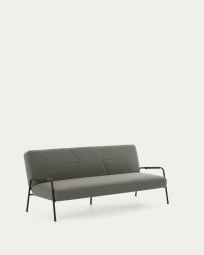 Neiela three-seater sofa bed in grey 180 cm