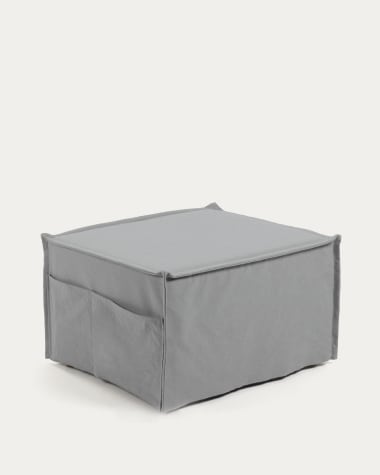 Grey Lizzie pouf 70 x 60 (180) cm