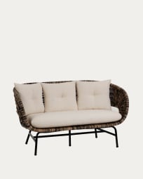 Lin 2-Sitzer Sofa aus Rattan 153 cm