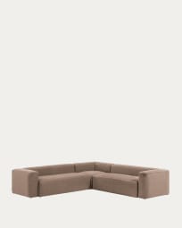 Γωνιακός καναπές 6θ Blok 320 x 320 εκ, ροζ