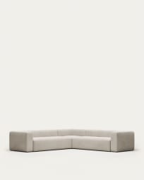 Blok 6 seater corner sofa in beige, 320 x 320 cm