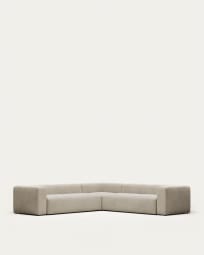 Blok 6 seater corner sofa in beige, 320 x 320 cm FR