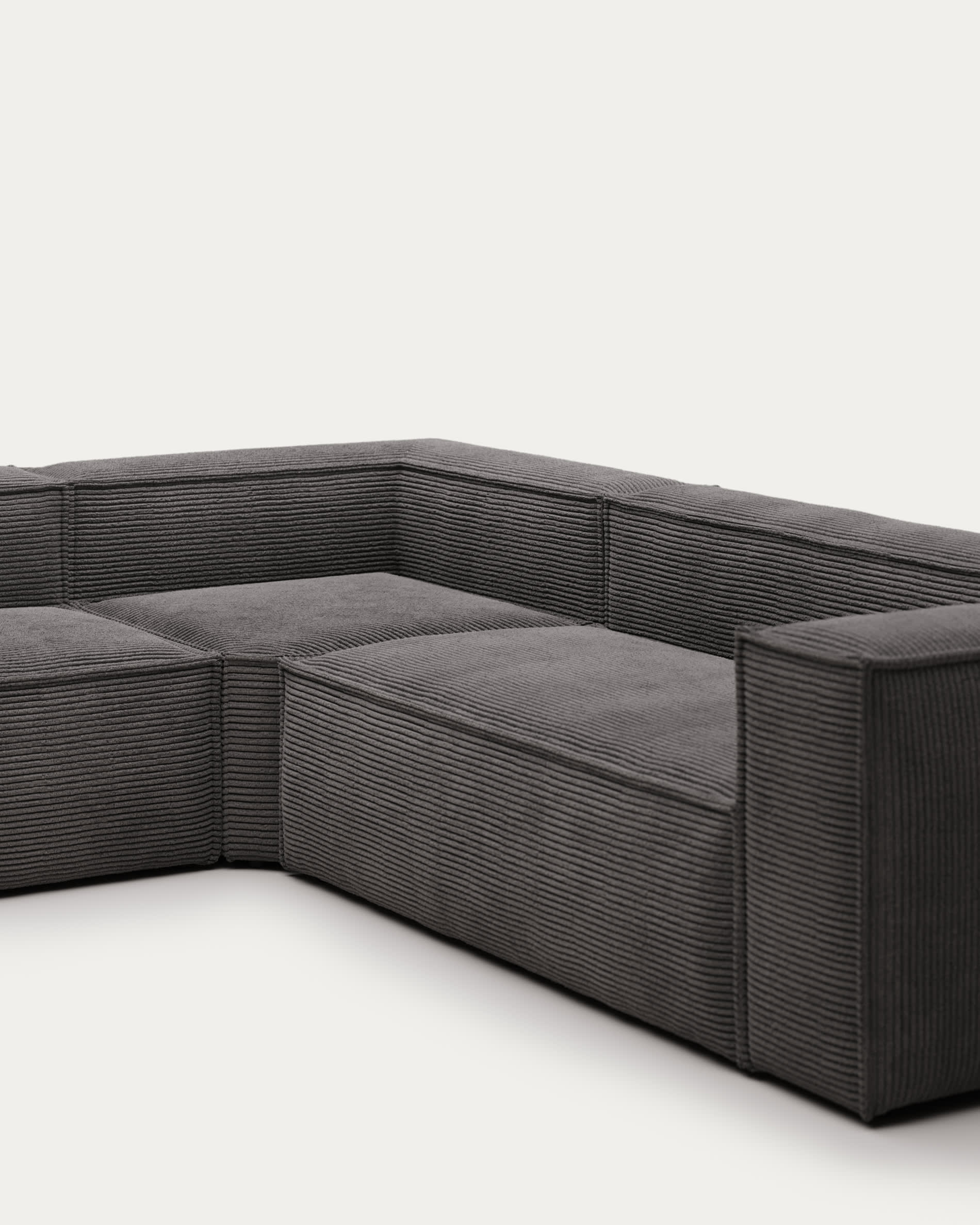 Black deals corduroy sofa