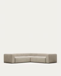 Blok 4 seater corner sofa in beige, 290 x 290 cm FR