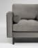 Debra armchair in grey velvet with beech wood legs