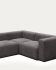 Blok 3-seater corner sofa in grey 290 x 230 cm