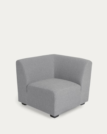 Legara sofa corner module in light grey, 62 cm