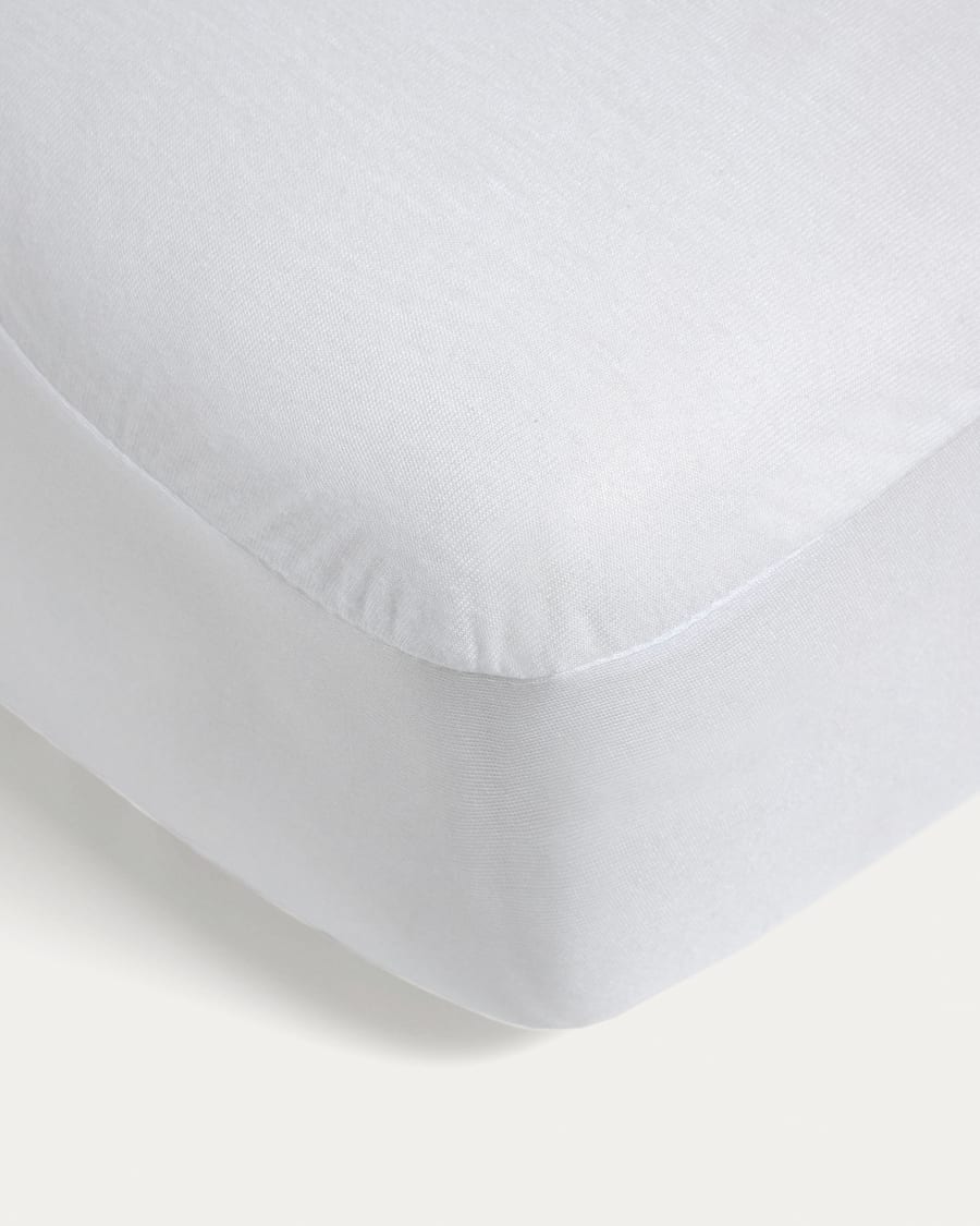 Protector de colchón Jasleen 100% algodón (GOTS) 90 x 190 cm