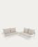 Σετ κήπου Zaltana, γωνιακός καναπές και τραπέζι, αλουμίνιο σε λευκό ματ φινίρισμα, 164εκ