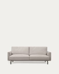 Galene 3 seater sofa in beige, 214 cm