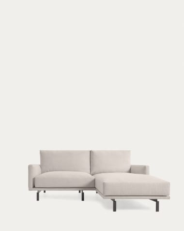 Galene 3-Sitzer Sofa beige mit Chaiselongue rechts 214 cm