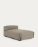 Σκαμπό καναπέ εξωτ. χώρου Square με ανάκλινδρο, πράσινο, μαύρο αλουμίνιο, 165x101εκ