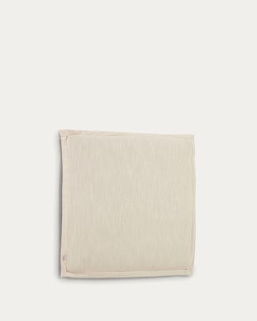 Capçal desenfundable Tanit de lli blanc per a llit de 90 cm