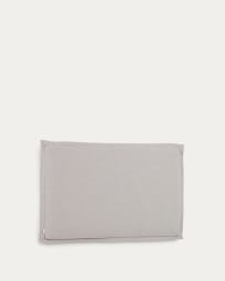 Cabecero desenfundable Tanit de lino gris para cama de 160 cm