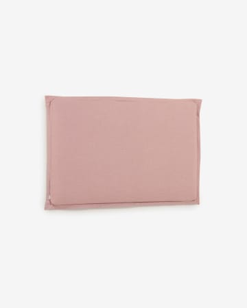 Capçal desenfundable Tanit de lli rosa per a llit de 160 cm