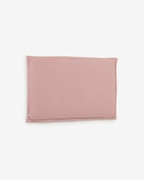 Cabecero desenfundable Tanit de lino rosa para cama de 160 cm