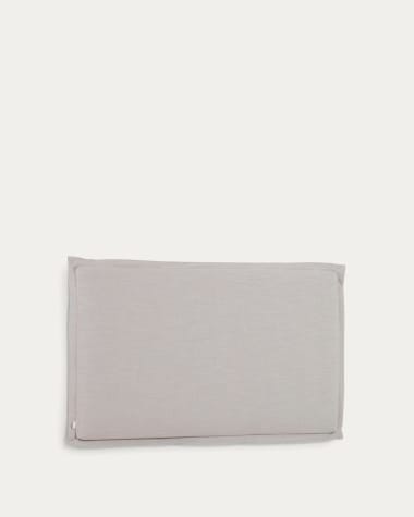 Capçal desenfundable Tanit de lli gris per a llit de 180 cm