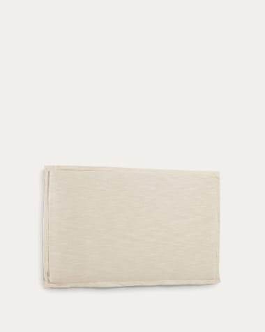 Capçal desenfundable Tanit de lli blanc per a llit de 180 cm