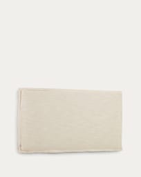 Cabecero desenfundable Tanit de lino blanco para cama de 200 cm