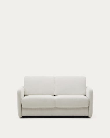 Nuala pearl-coloured 2-seater sofa bed, 164 cm