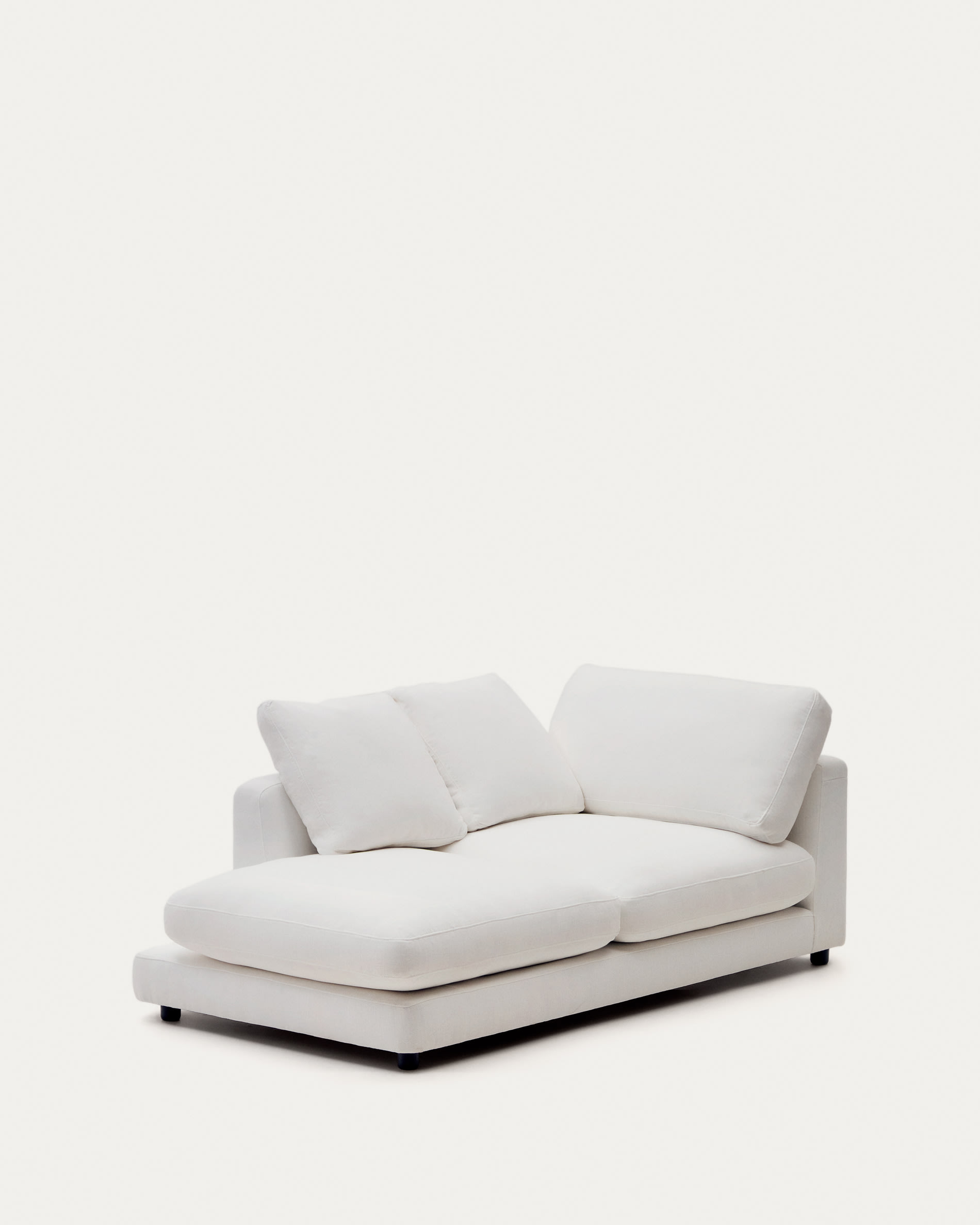 Sofá Gala 4 plazas con chaise longue izquierdo blanco 300 cm