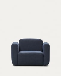 Moduł fotel Neom z niebieskiej tkaniny