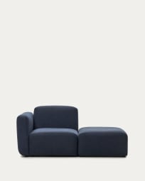 Neom modulares 1-Sitzer-Sofa mit Randmodul Blau 169 cm