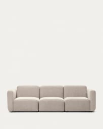 Neom modulares 3-Sitzer-Sofa in Beige 263 cm