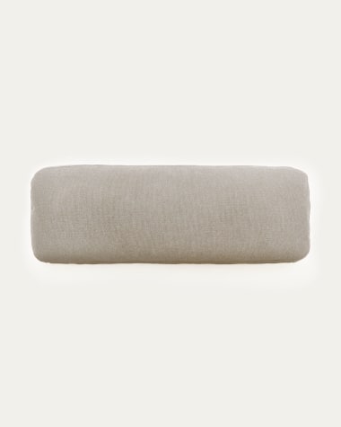 Poduszka Neom z beżowej tkaniny 24 x 72 cm