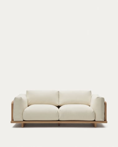 Oaq 3 seater sofa in beige, 225 cm