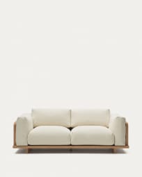 Oaq 3 seater sofa in beige, 225 cm FSC Mix Credit