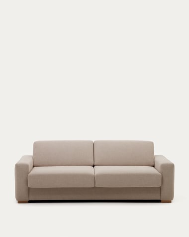 Anley 3-seater sofa bed in beige 244 cm