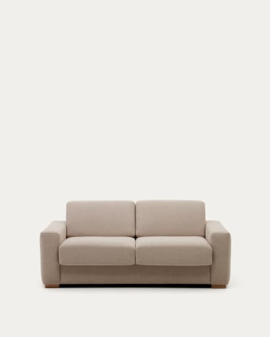Sofa rozkładana Anley 3-osobowa beżowa 180 x 200 cm
