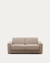 Anley 2-seater sofa bed in beige 204 cm