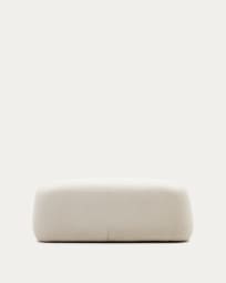 Martina off-white shearling footrest 123 x 85 cm