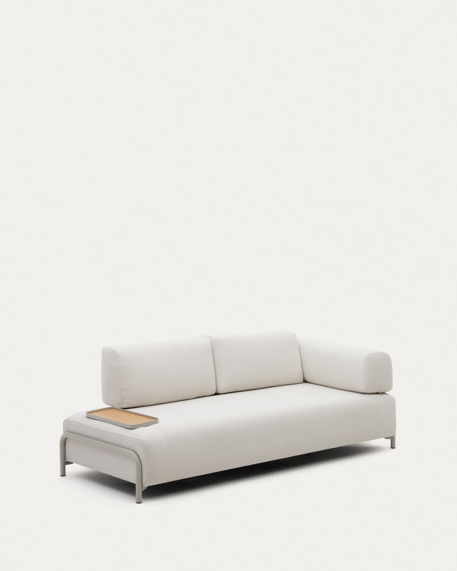 Sofa Light Home Compo 3 asientos con bandeja