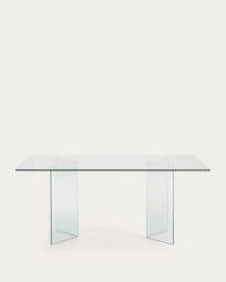 Burano glazen tafel 200 x 90 cm