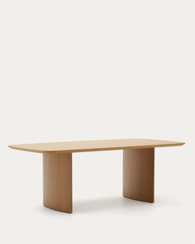Litto table made from oak veneer, 240 x 100 cm