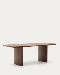 Litto table made from walnut veneer, 240 x 100 cm