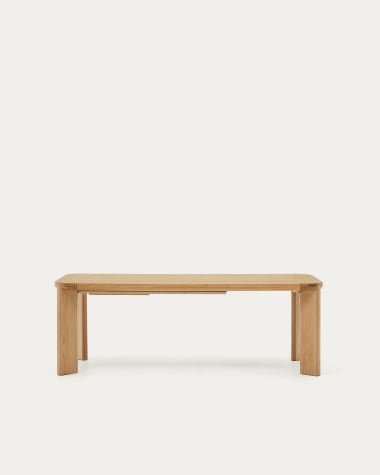 Stół rozkładany Jondal z litego drewna i forniru dębowego 100% FSC 200 (280) x 100 cm